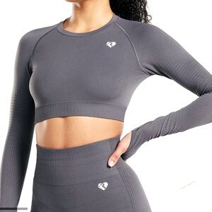 Power Seamless Long Sleeve Crop Top XS